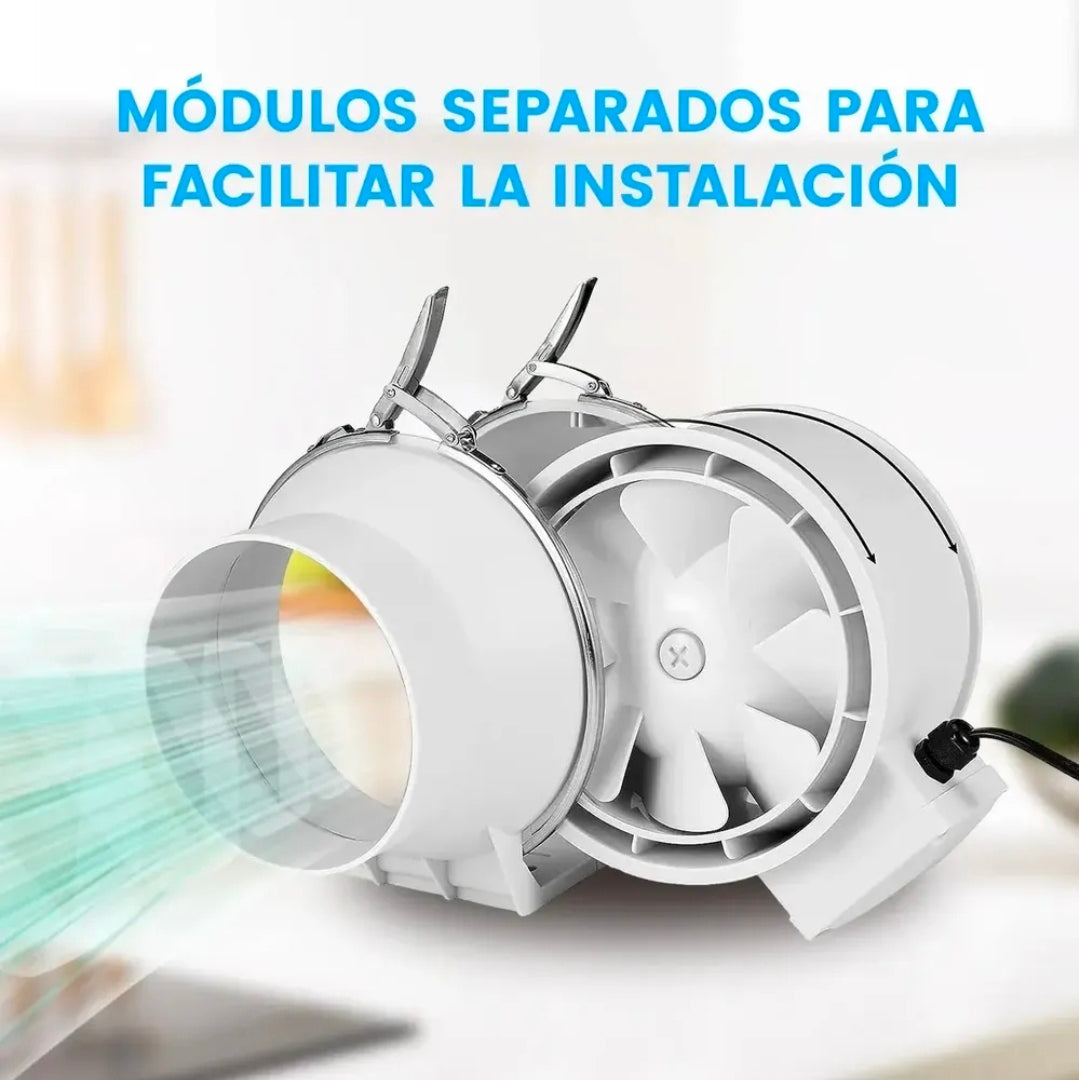 Extractor De Aire Industrial Potente Silencioso De 4 Pulgadas
