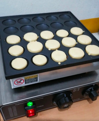Máquina eléctrica para mini hotcakes 25pz