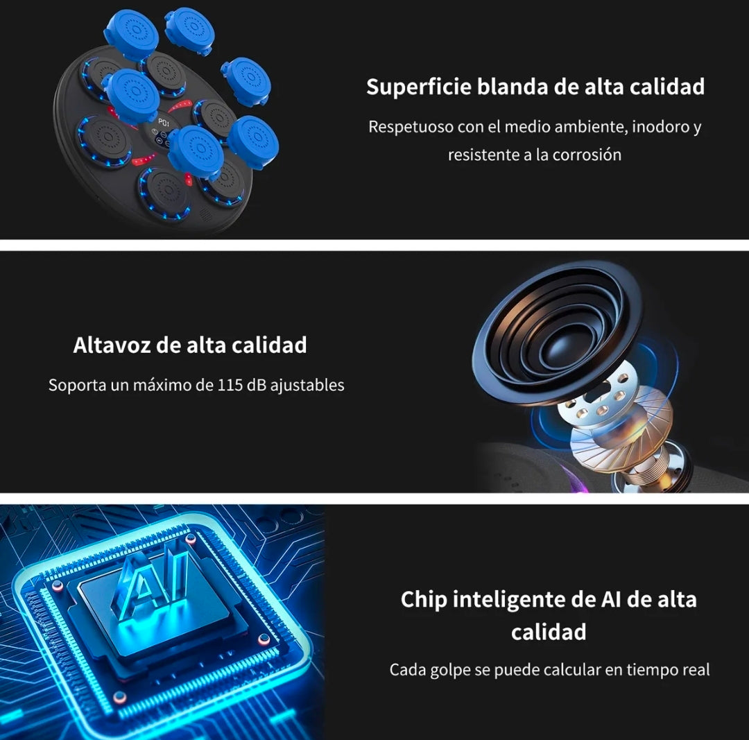 Máquina De Boxeo Musical Bluetooth Inteligente