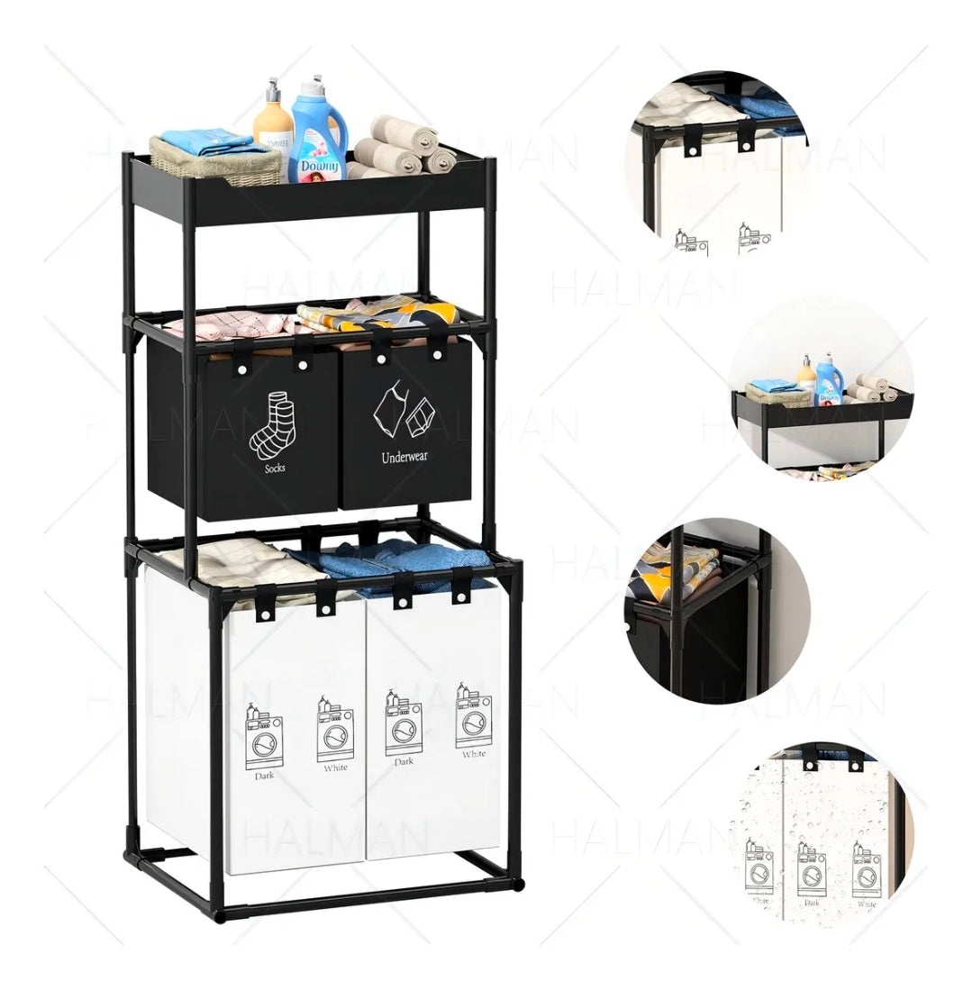 Cesto Ropa Sucia Plegable Portátil 150L