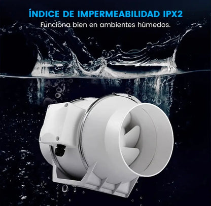 Extractor De Aire Industrial Potente Silencioso De 4 Pulgadas
