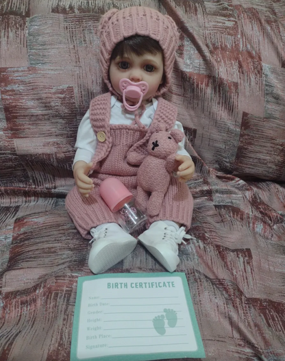 Bebé muñeca TIPO reborn silicona 55 cm