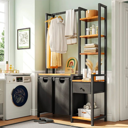 Closet ropero con cesto