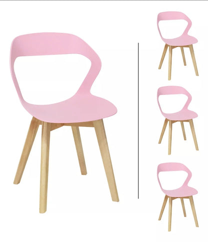 Set 4 Sillas Para Comedor Moderna Estructura
