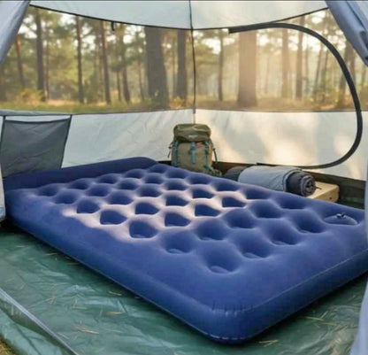 Colchón Inflable Matrimonial Con Bomba Aire + 2 Almohadas