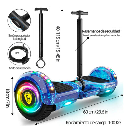 Patín Eléctrico Hoverboard Bluetooth MIRREND 6.5" Para Niño