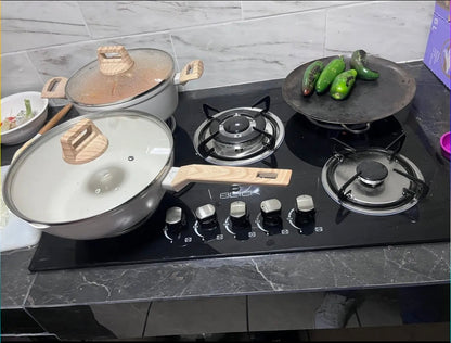 Parrilla Blick empotrable 5 quemadores  cristal templado