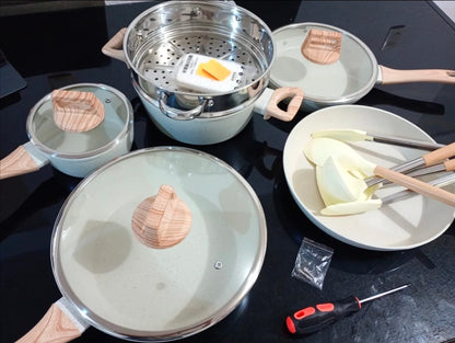 Batería de cocina antiadherente 12pz