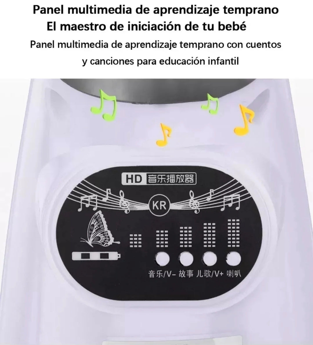 Moto Eléctrica Recargable Para Niños Con Música Y Luces 6v