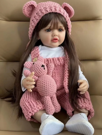 Bebé muñeca TIPO reborn silicona 55 cm