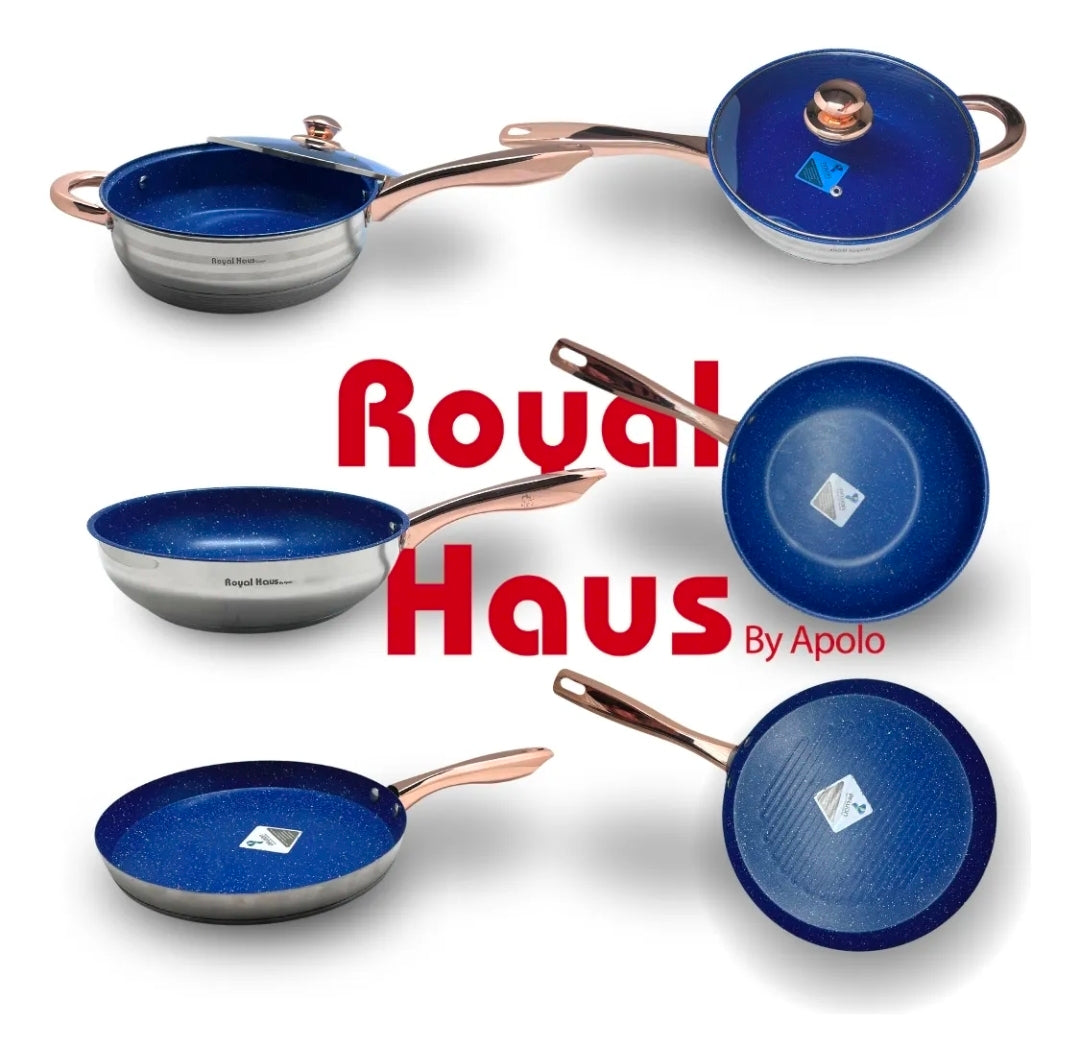 Batería Anabella Royal Haus De Cocina Acero Inoxidable 13 Pz Color Azul