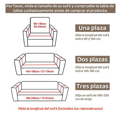 Protector Cubre Sala Elástico Impermeable Alta Calidad 3 Piezas