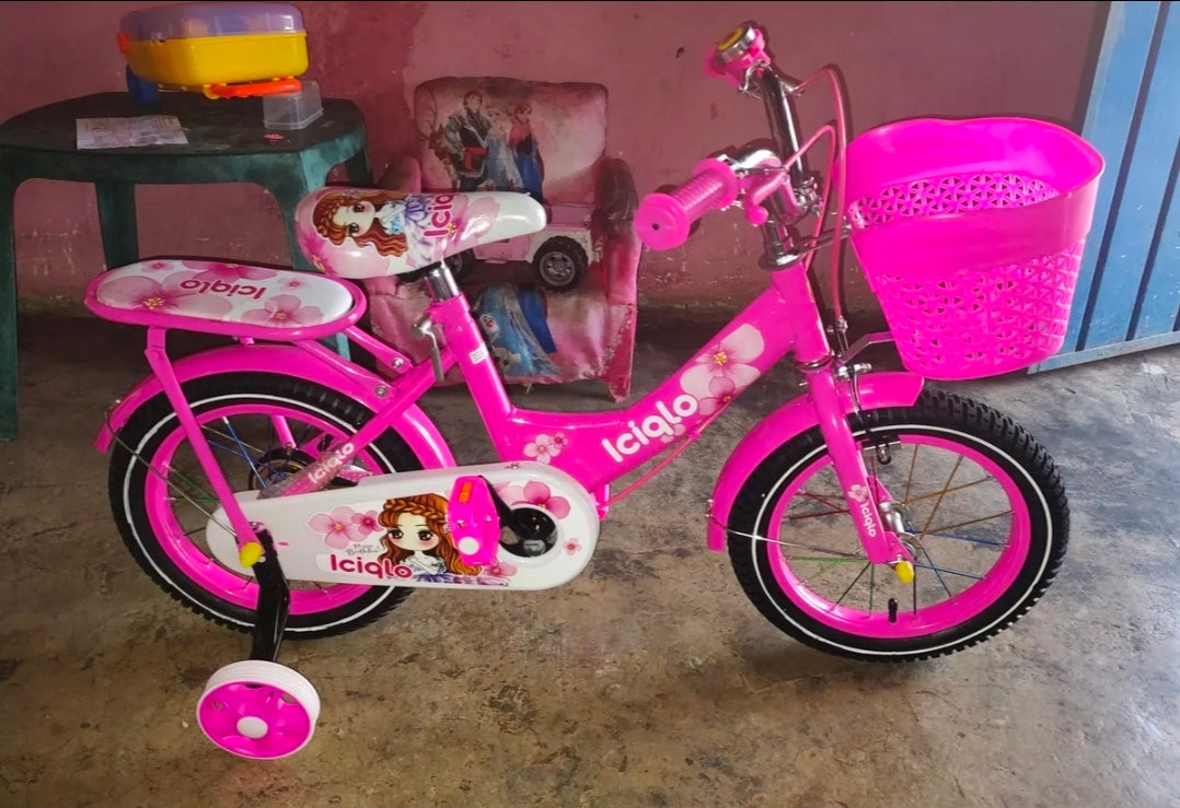 Bicicleta Infantil R-14 Niñas Con Canastilla