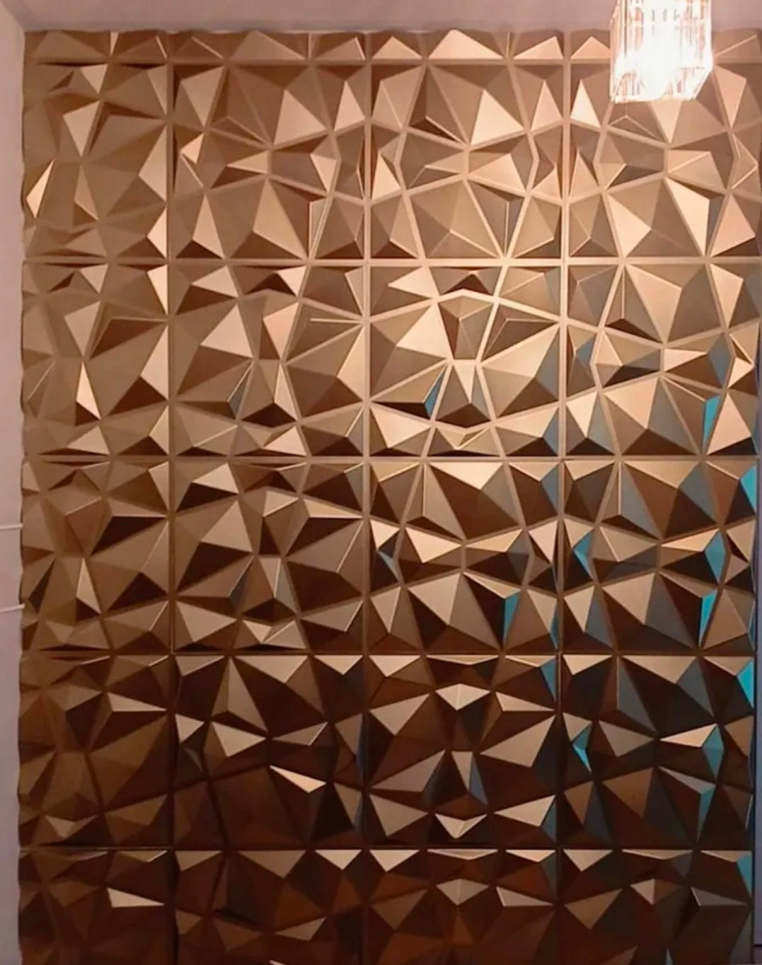 Paneles pvc dorado 50x50cm