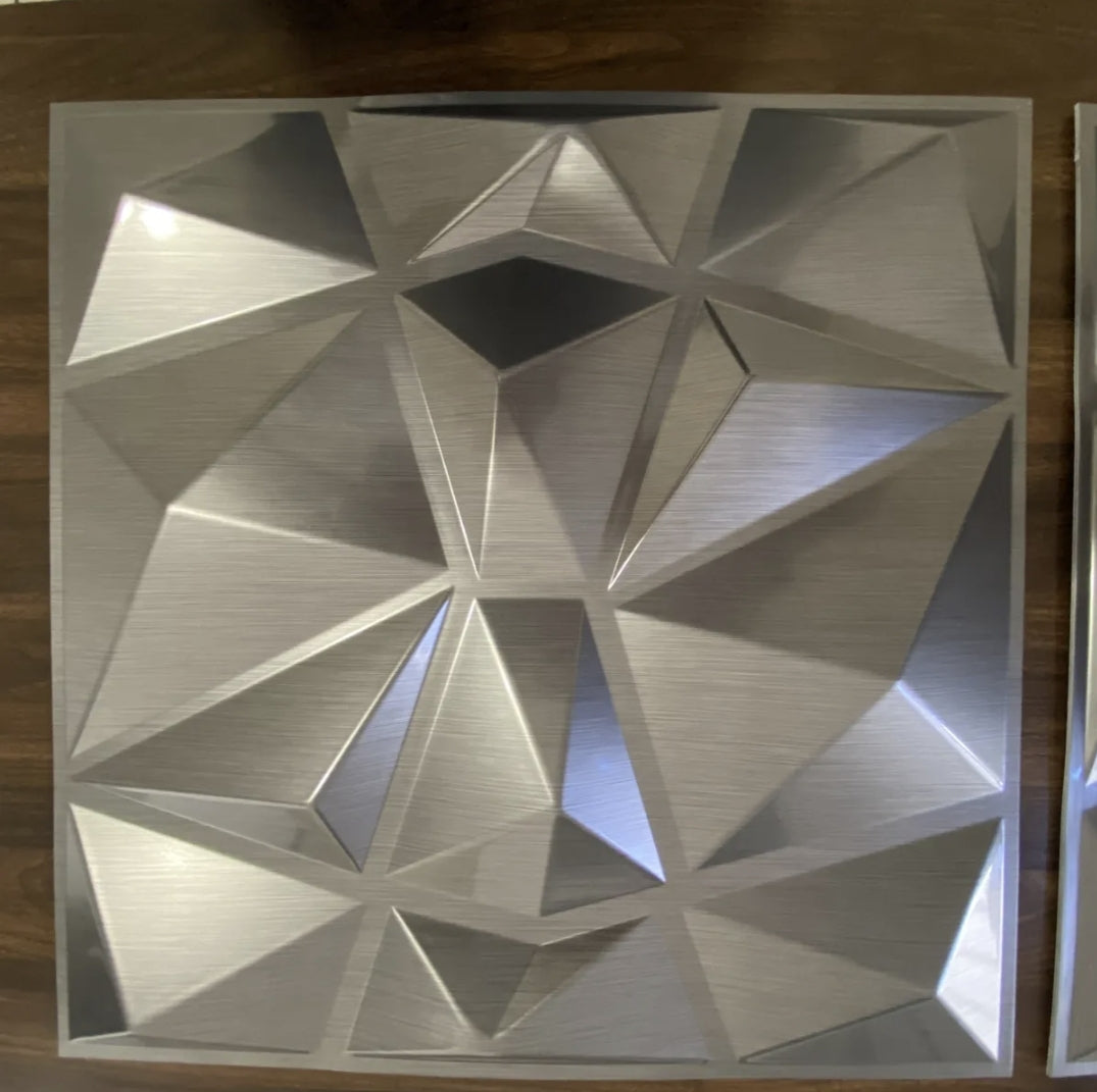 Paneles pvc 50x50cm gris