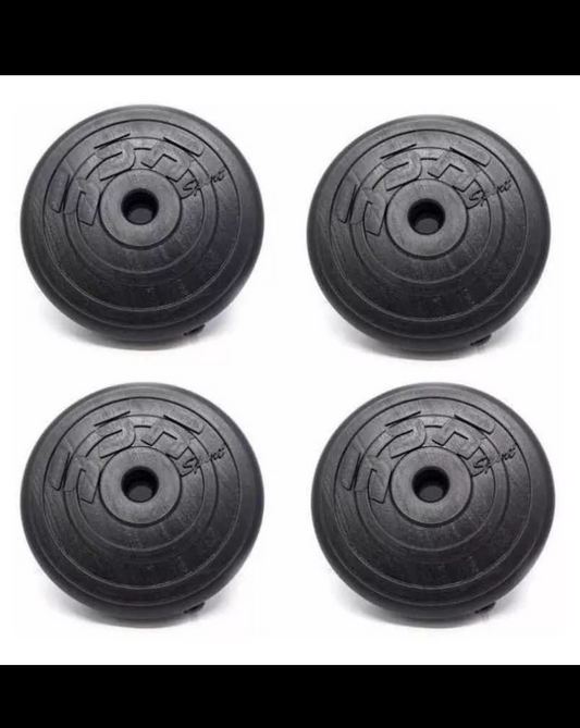 4 discos de 20 lbs c/u