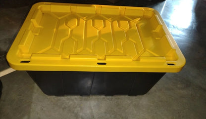 2 cajas de almacenamiento uso rudo 102 L con tapa