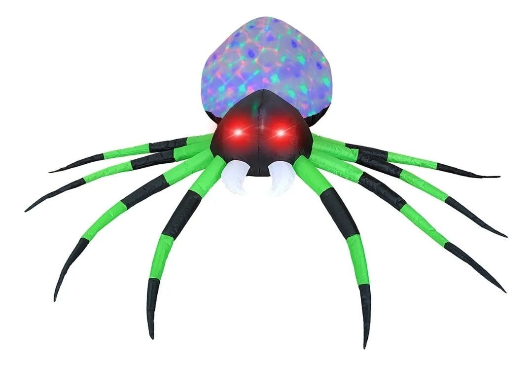 Inflable araña gigante Halloween 2.2m