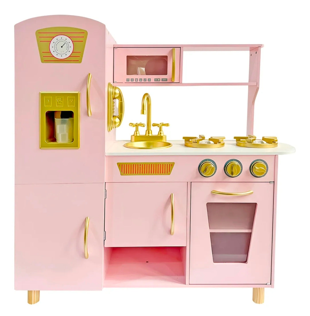 Cocinita Juguete Infantil Niñas Madera Moderna Accesorios