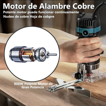 Recortadora Eléctrica Con Accesorios Para Trabajar La Madera