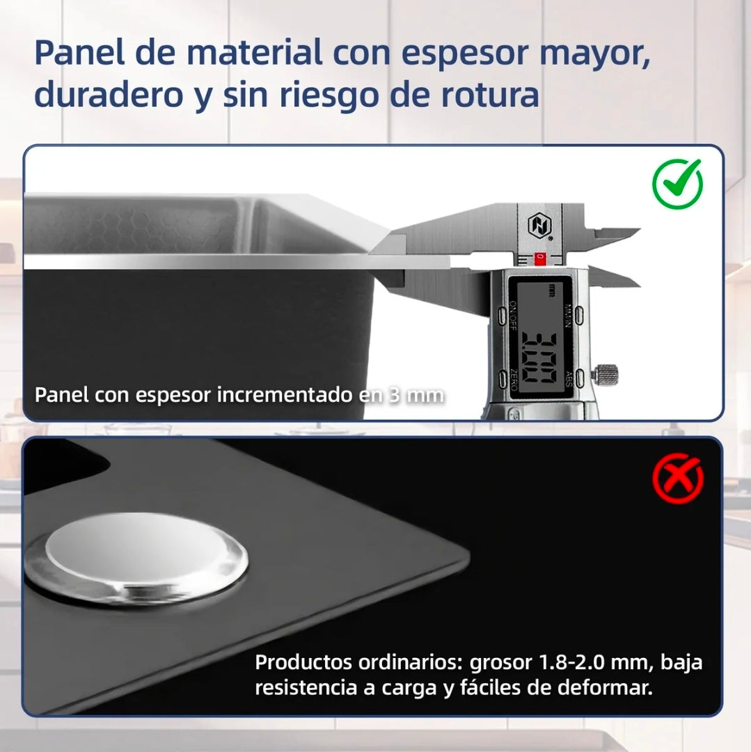 Fregadero De Acero Inoxidable 80X45X22Cm Tarja Doble Para Cocina