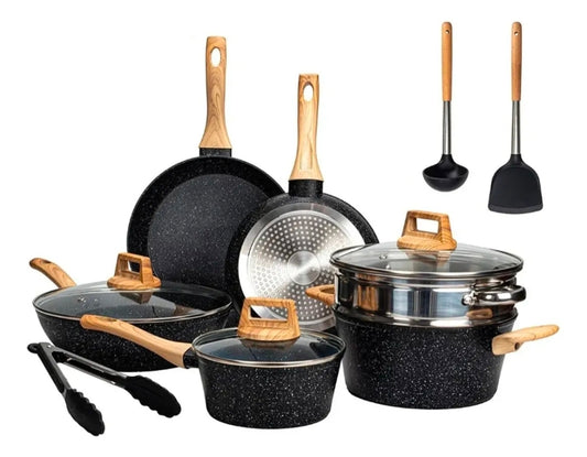Batería de cocina antiadherente 12pz