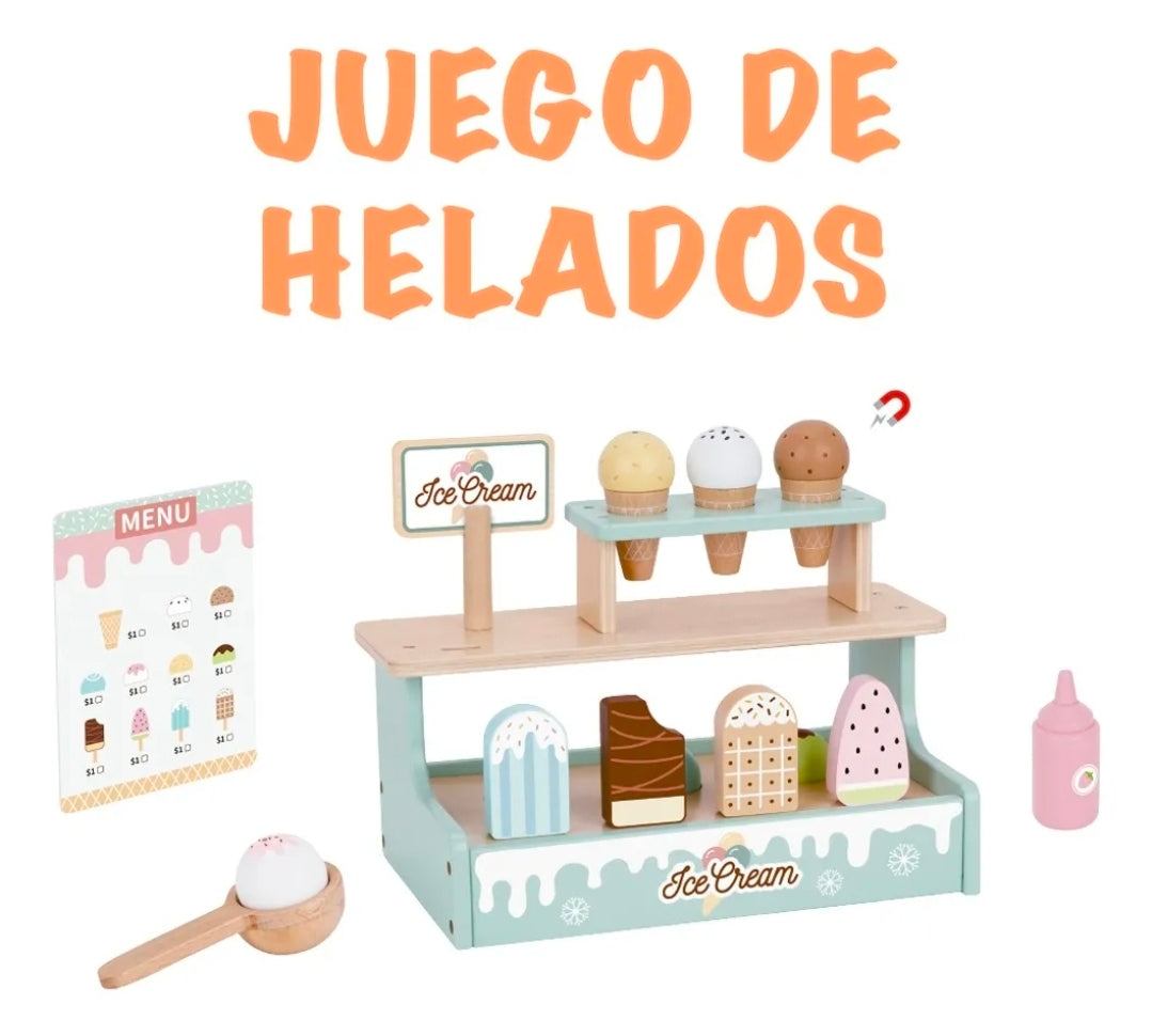 Kit juego de helados + juego de cafetería