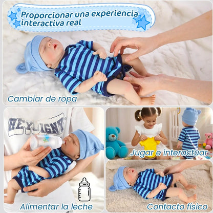 Bebé TIPO reborn cuerpo de silicona 50cm incluye accesorios