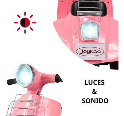 Motocicleta Montable Electrica Doble Asiento Sonido Luz 6v