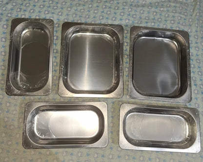 12L Ollas Vaporeras De Acero Inoxidable De Buffet Con 2+3 Insertos / Bufetera Acero Inoxidable