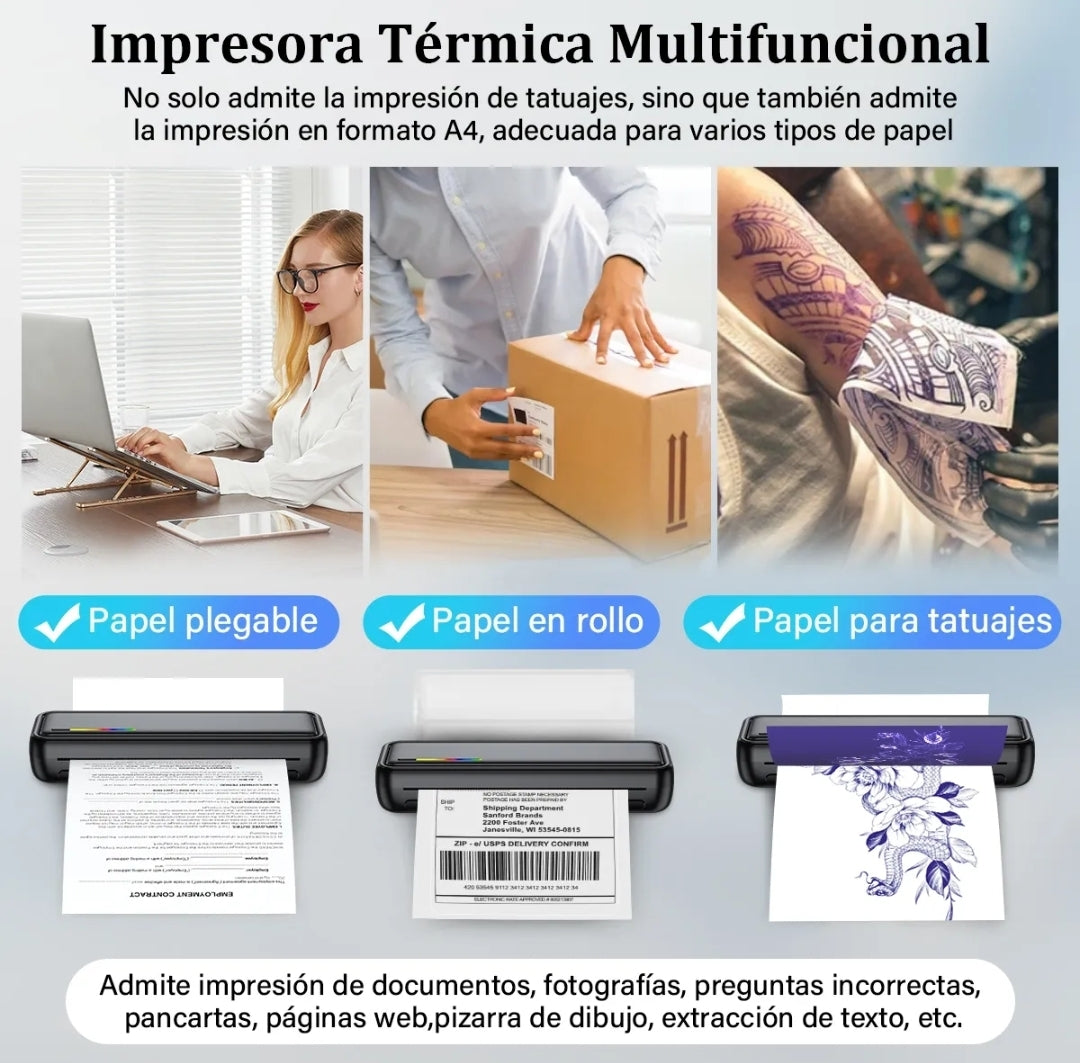 Impresora térmica para tatuajes a4