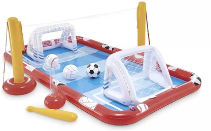 Alberca Inflable Para Niños Juegos Voli, Fut Y Béisbol