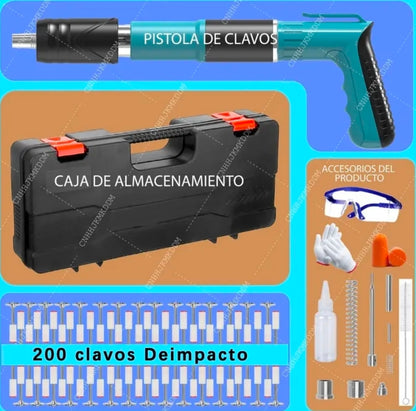 Pistola de clavos portátil
