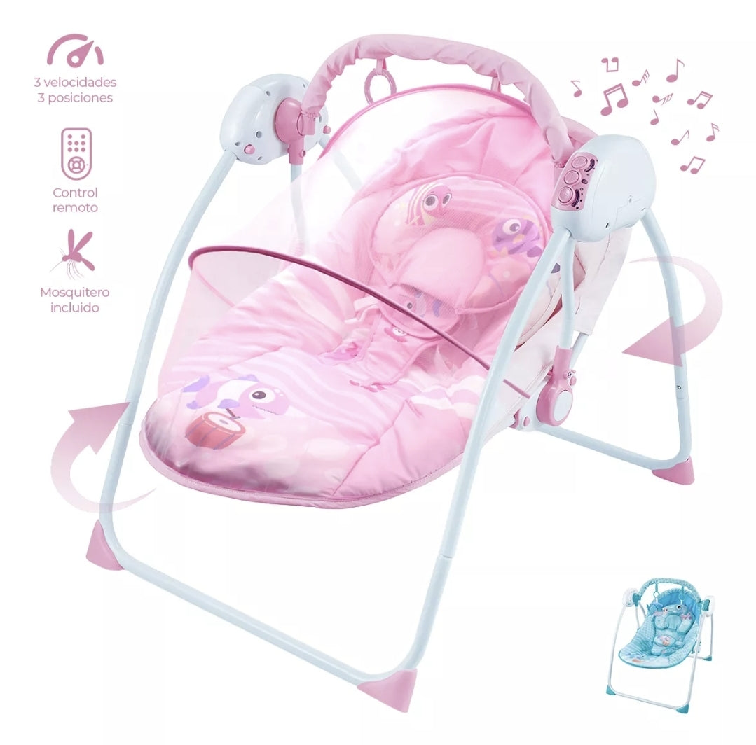 Silla Mecedora Raganet Para Bebes Con Control Remoto