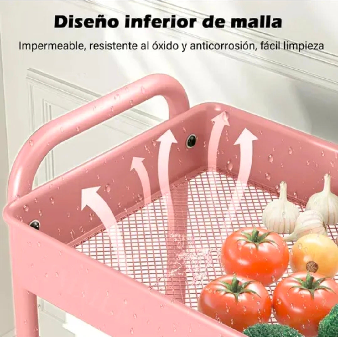 2 pz Organizador de gabinete de cocina 75cmx41cmx31cm soporte 20kg