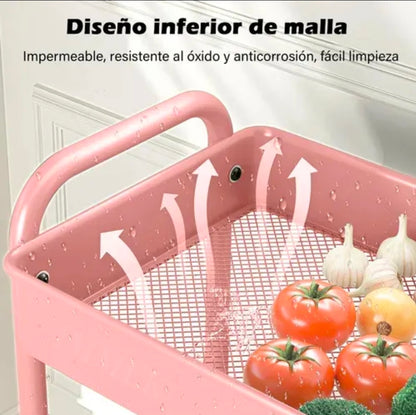 2 pz Organizador de gabinete de cocina 75cmx41cmx31cm soporte 20kg