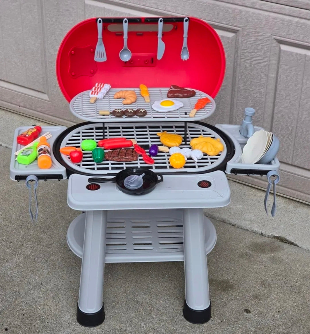 Parrilla de juguete para niños con luz y sonido