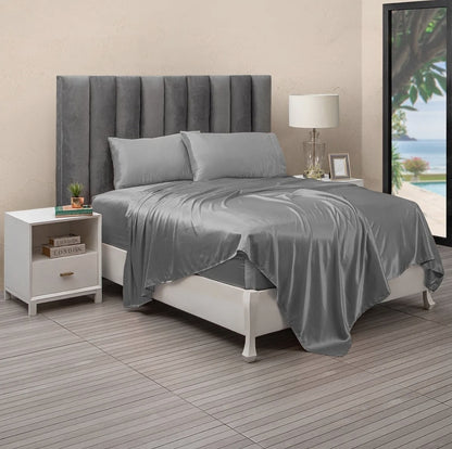 Sábana Lujosa De Satín matrimonial