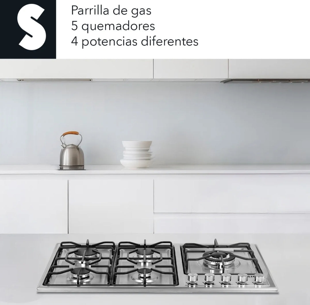 Parrilla Empotrable 5 Quemadores SIGNA