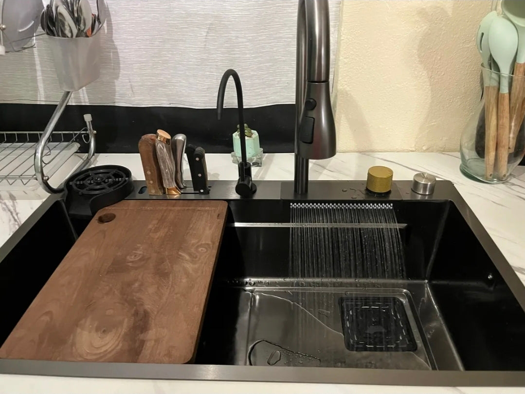 Tarja Fregadero De Cocina 304 Acero Inox 80*45cm+ Kit Cocina