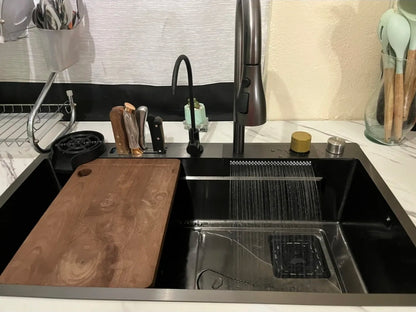 Tarja Fregadero De Cocina 304 Acero Inox 80*45cm+ Kit Cocina