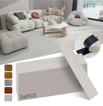 Piso Tipo Duela Autoadherible Sintética PVC