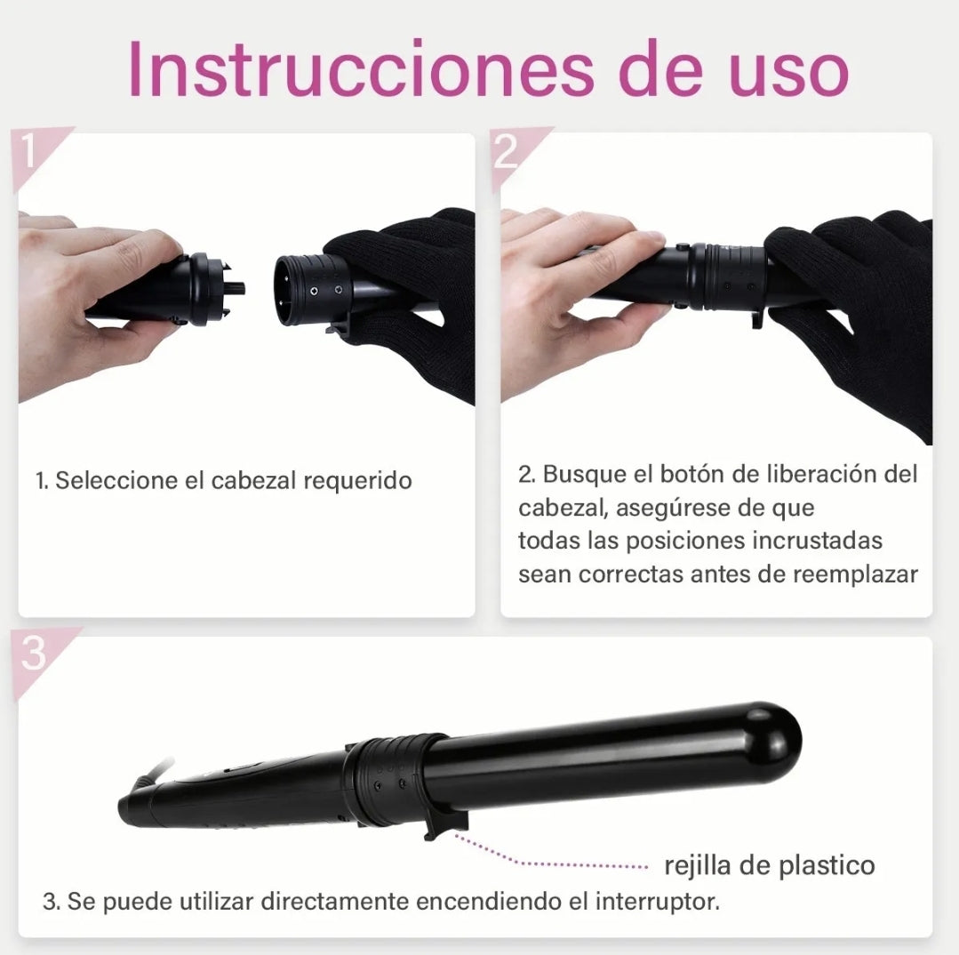 Rizadora para cabello 6 En 1