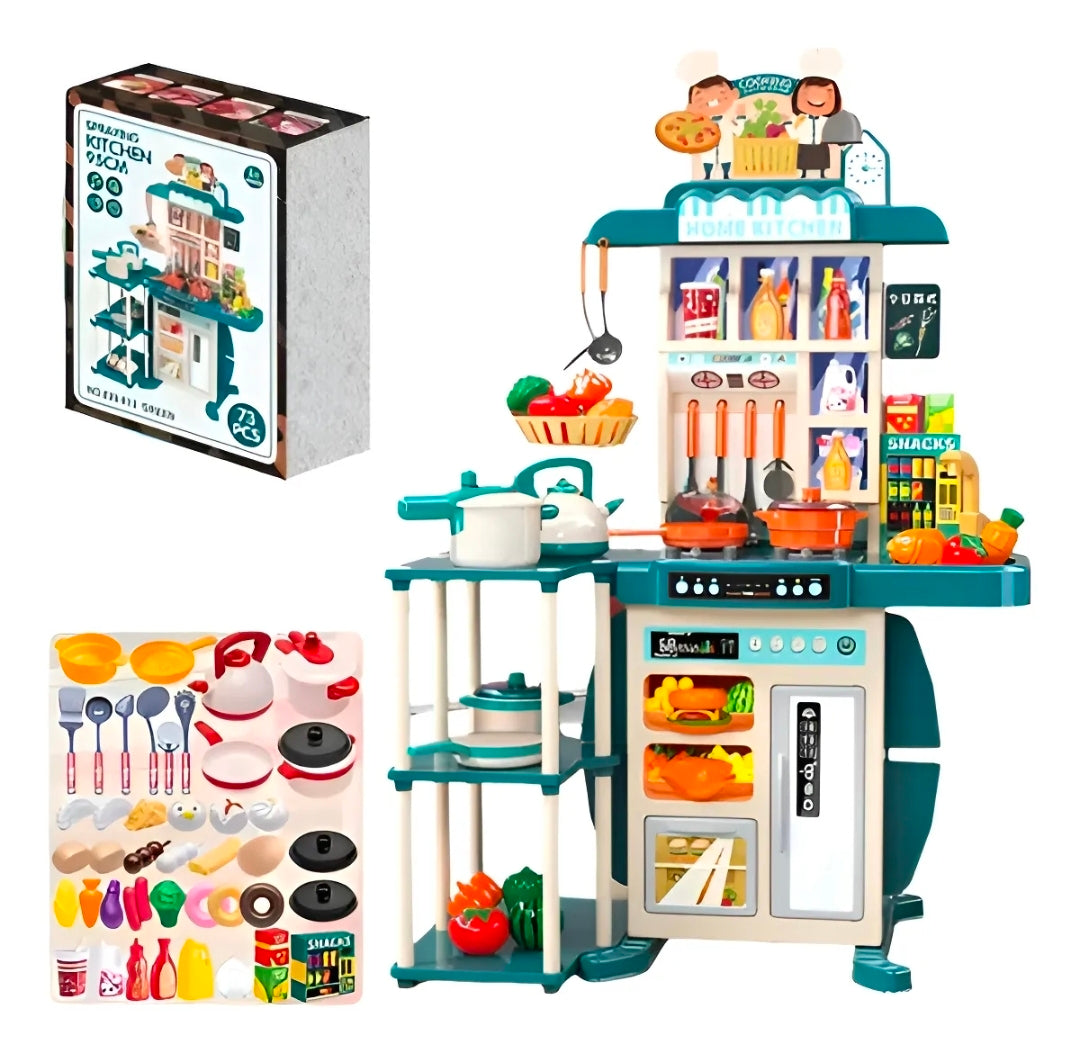 Cocina de juguete con luz, agua y sonido 73pz
