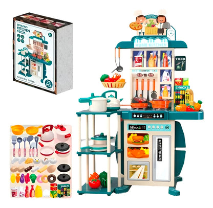 Cocina de juguete con luz, agua y sonido 73pz