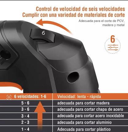 Sierra Caladora Electrica Profesional 780w + 16 Accesorios