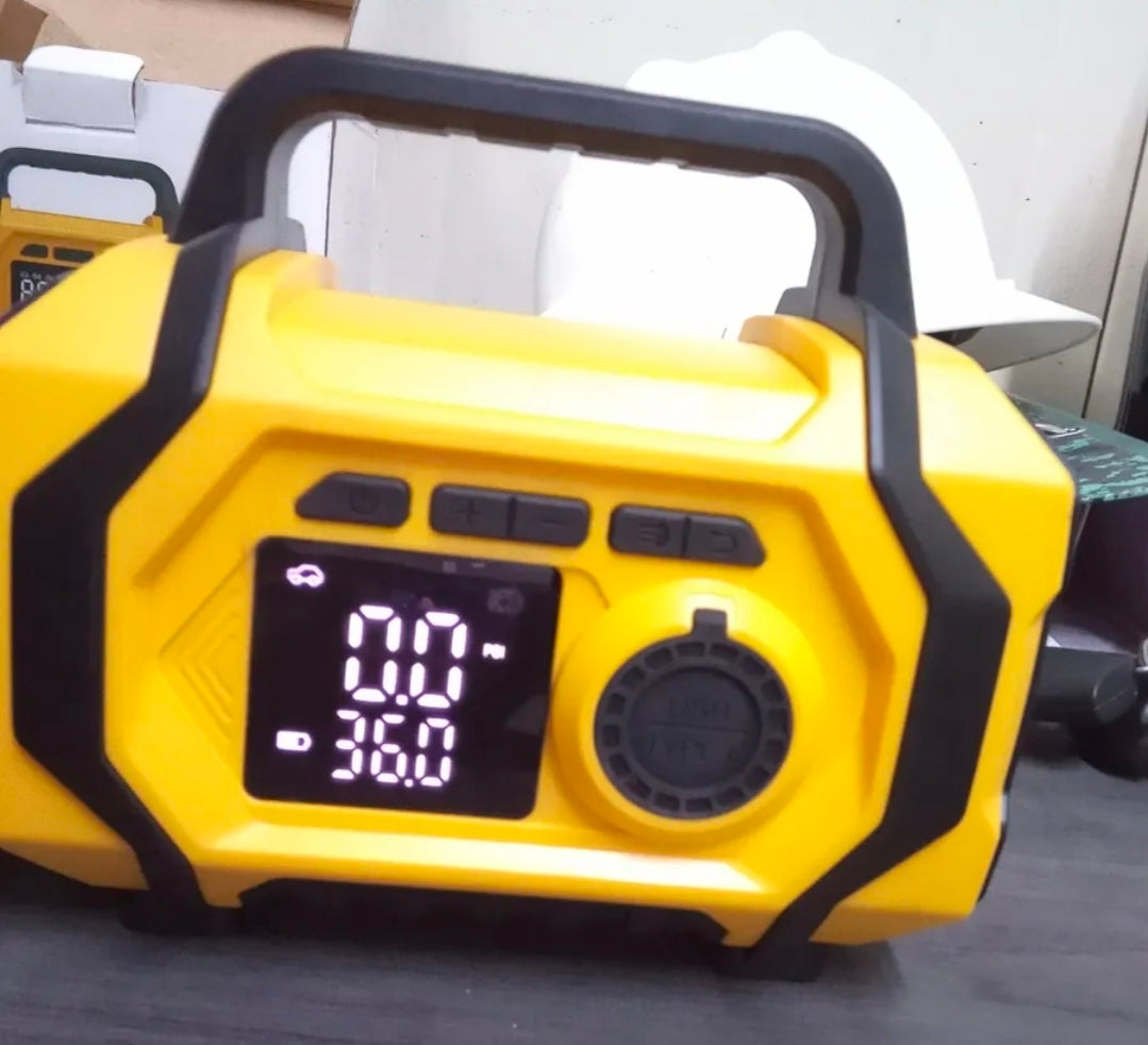 Arrancador De Batería De Auto Compresor De Aire 8000a Inflador 150psi Con Pantalla Con Smart Clip