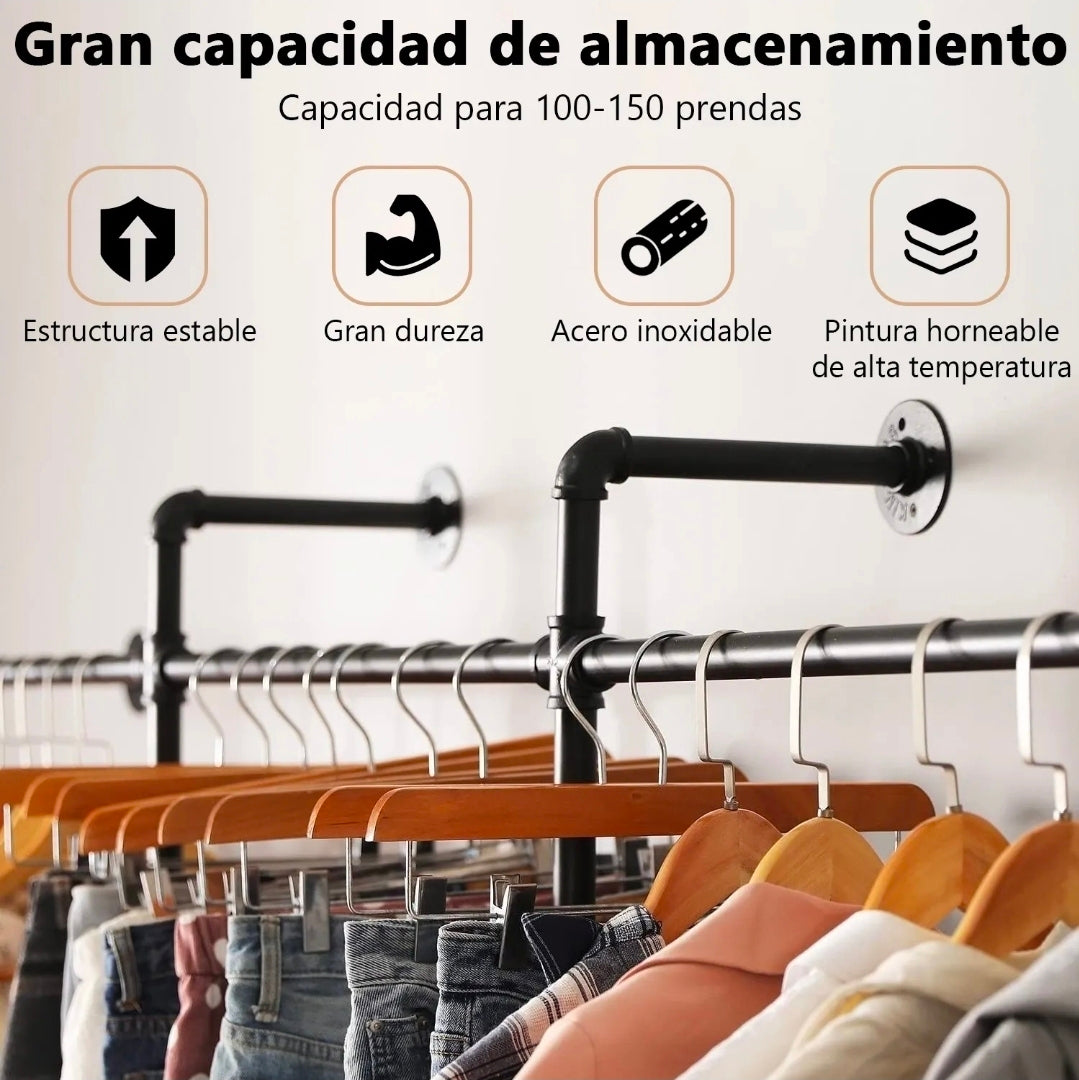 Perchero para pared soporte de metal 100kg
