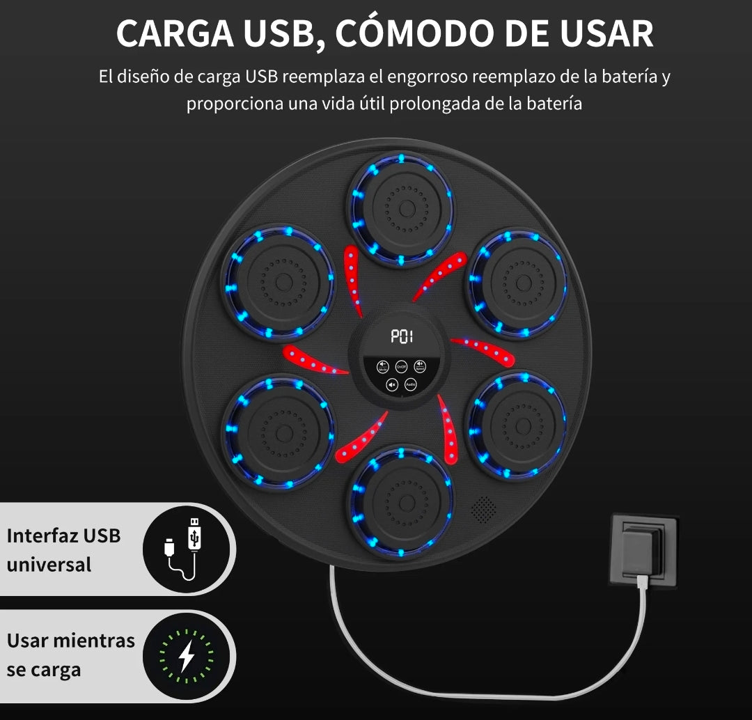 Máquina De Boxeo Musical Bluetooth Inteligente