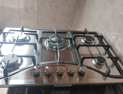 PARRILLA XIUDEEN 5 QUEMADORES ACERO INOXIDABLE
